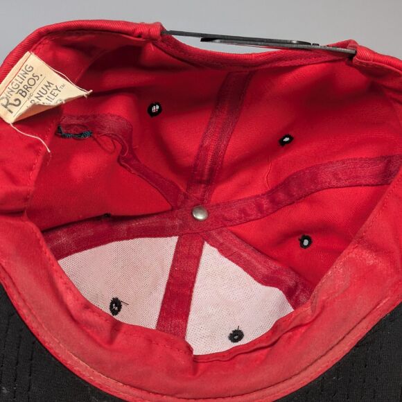 VTG Ringling Brothers Barnum Bailey RBBB Circus Hat Cap Snapback Red 90's - Picture 7 of 7